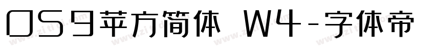 OS9苹方简体 W4字体转换